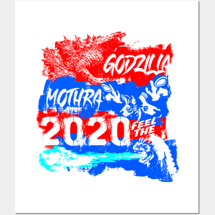 Godzilla/Mothra 2020 Feel the RRRAAAAAAAARRRRGHHHH Posters and Art